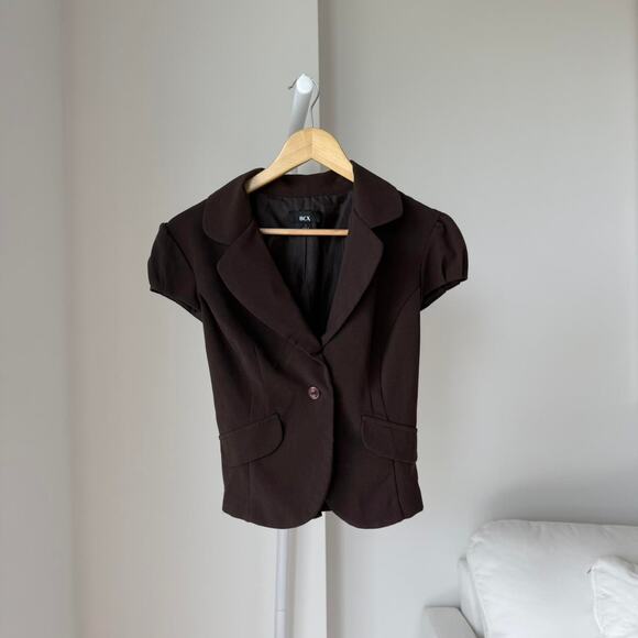 Bcx brown cropped blazer top - Picture 1 of 4